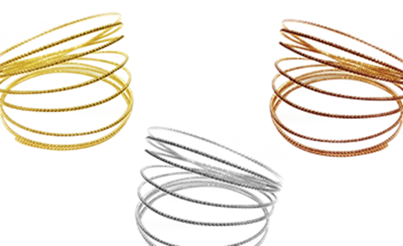 Beaded Wire 41 Items - Bangle (800x489), Png Download