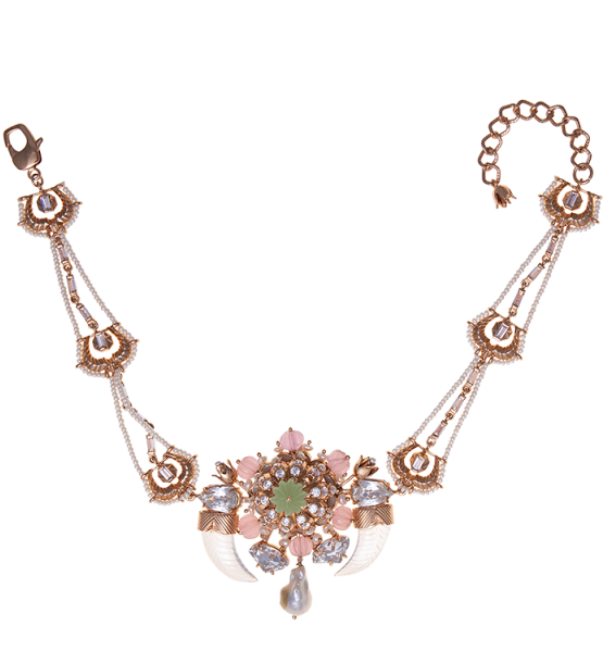 Graine De Melon Sculpté Choker - Necklace (554x706), Png Download