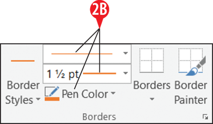 Define The Border Using The Tools In The Borders Group - Diagram (725x424), Png Download
