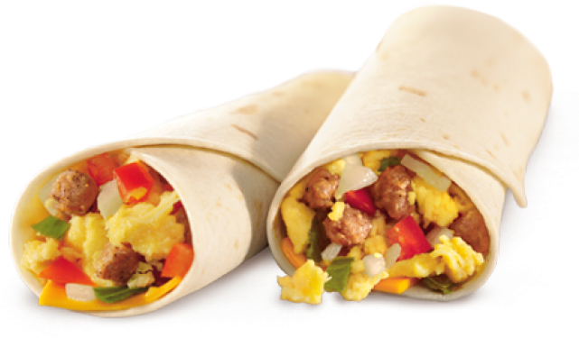 Breakfast Clipart Burrito - Mcdonalds Breakfast Burrito (640x480), Png Download
