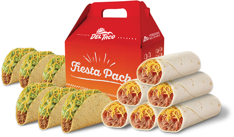 Packs - Del Taco Tacos (860x480), Png Download