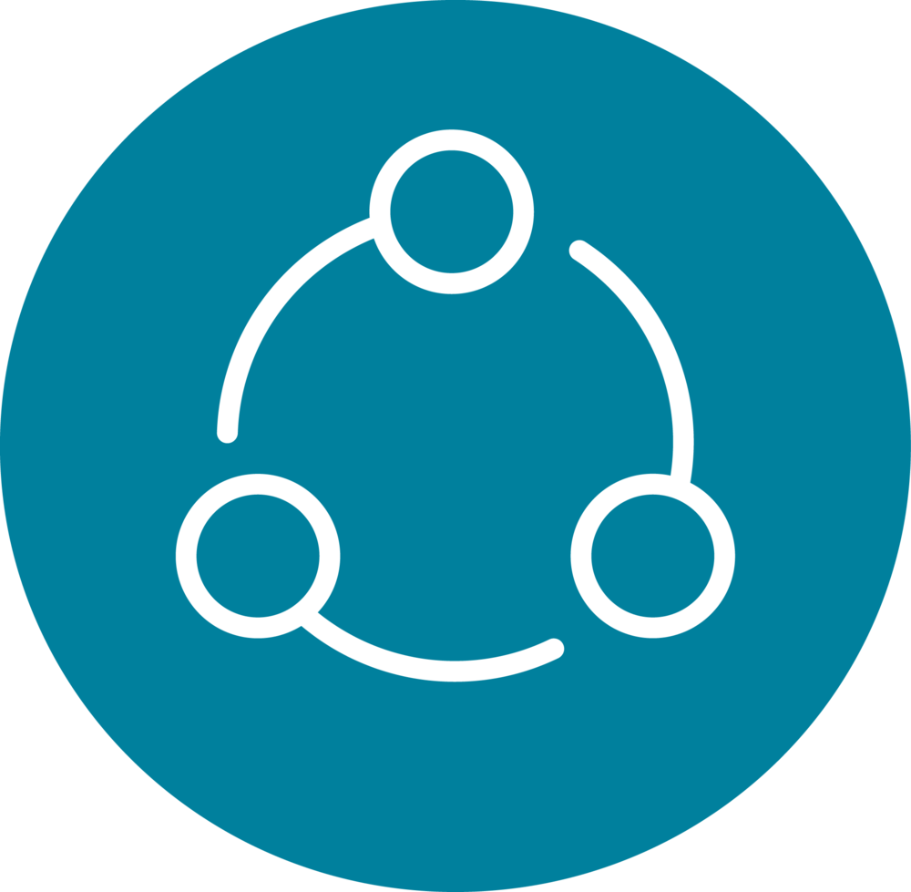 Connection Teal Circle Copy - Portable Network Graphics (1000x979), Png Download