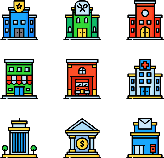 City Life (600x564), Png Download