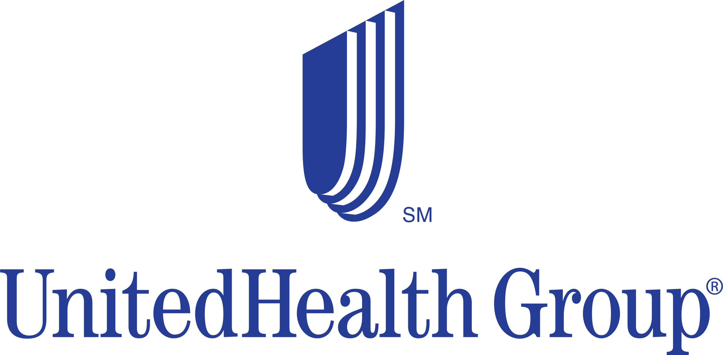United Health Logo Png Transparent - United Health Group Usa (2400x1177), Png Download