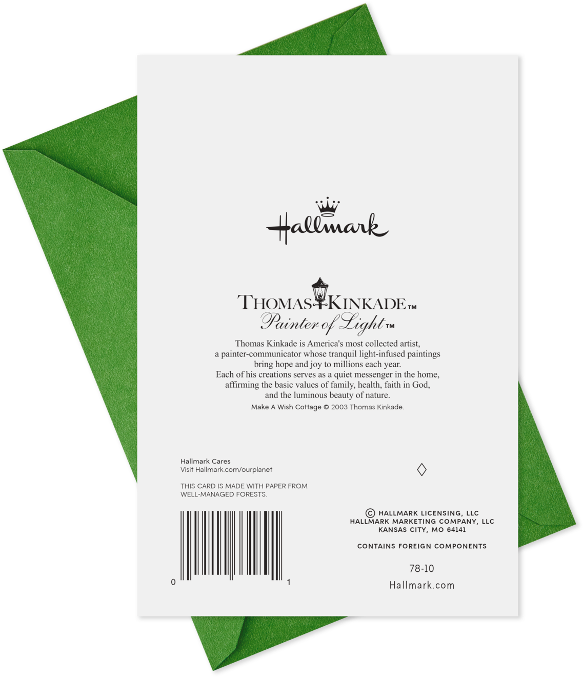 Thomas Kinkade Make A Wish Cottage St - Hallmark Channel (1470x1470), Png Download