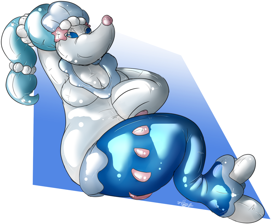 Primarina Now With Her Good Side And Her Bad Side Which - Cartoon (1200x953), Png Download