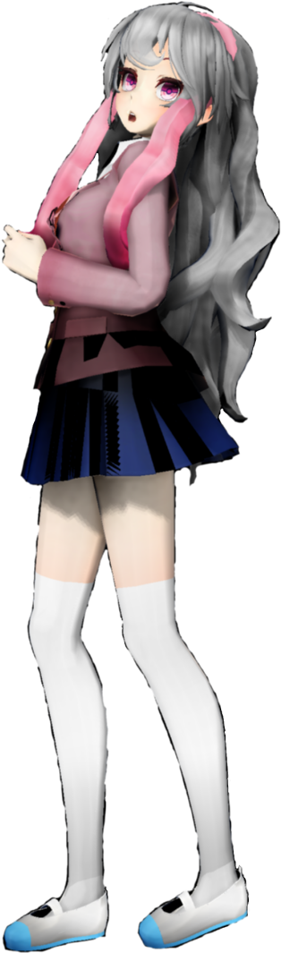 Unmei - Chr - Girl (607x1080), Png Download