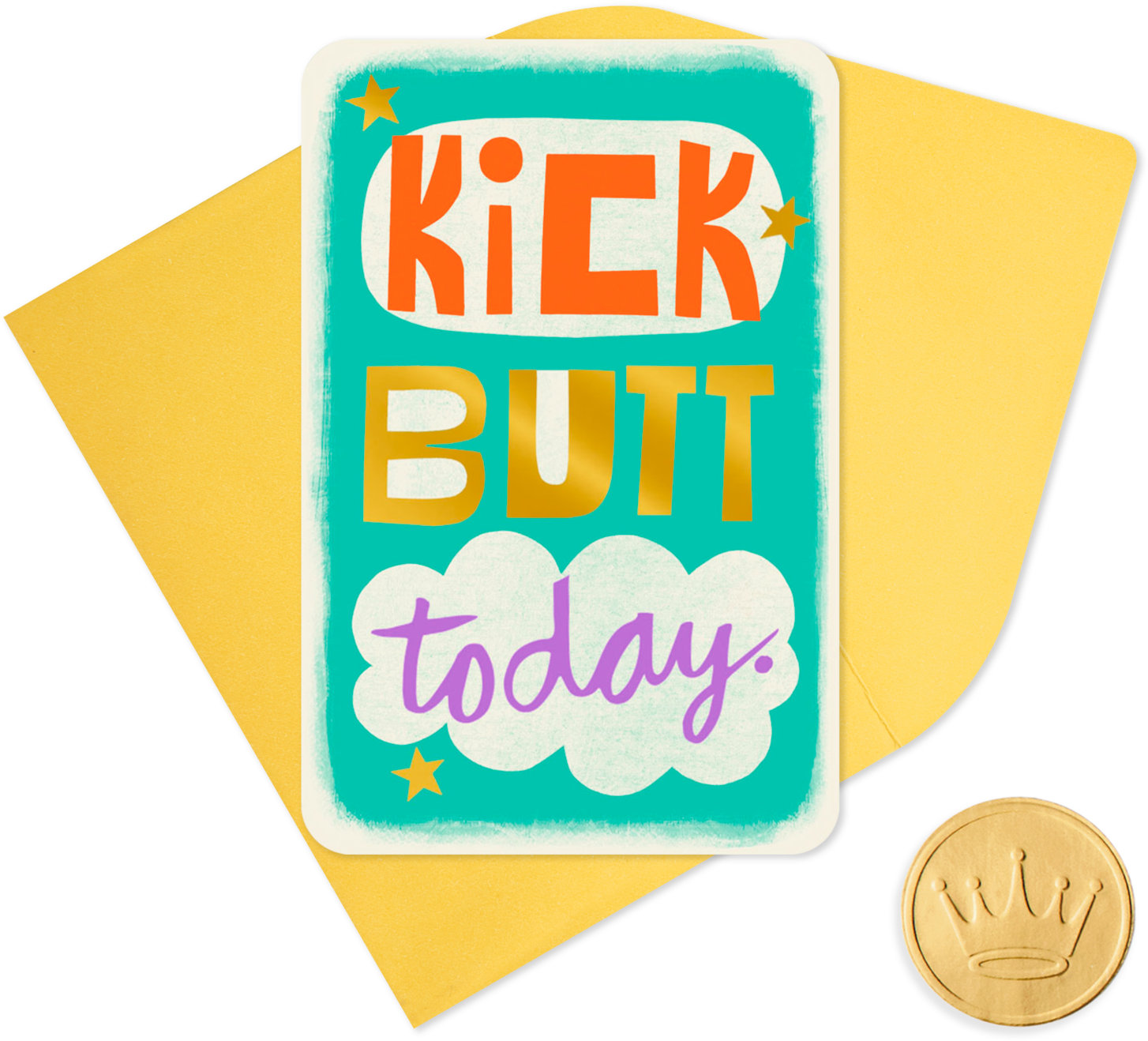 25" Mini Kick Butt Today Good Luck - Coin (1470x1470), Png Download