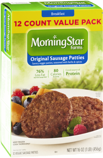 Kelloggs Morningstar Farms Organal Veggie Sausage (600x600), Png Download