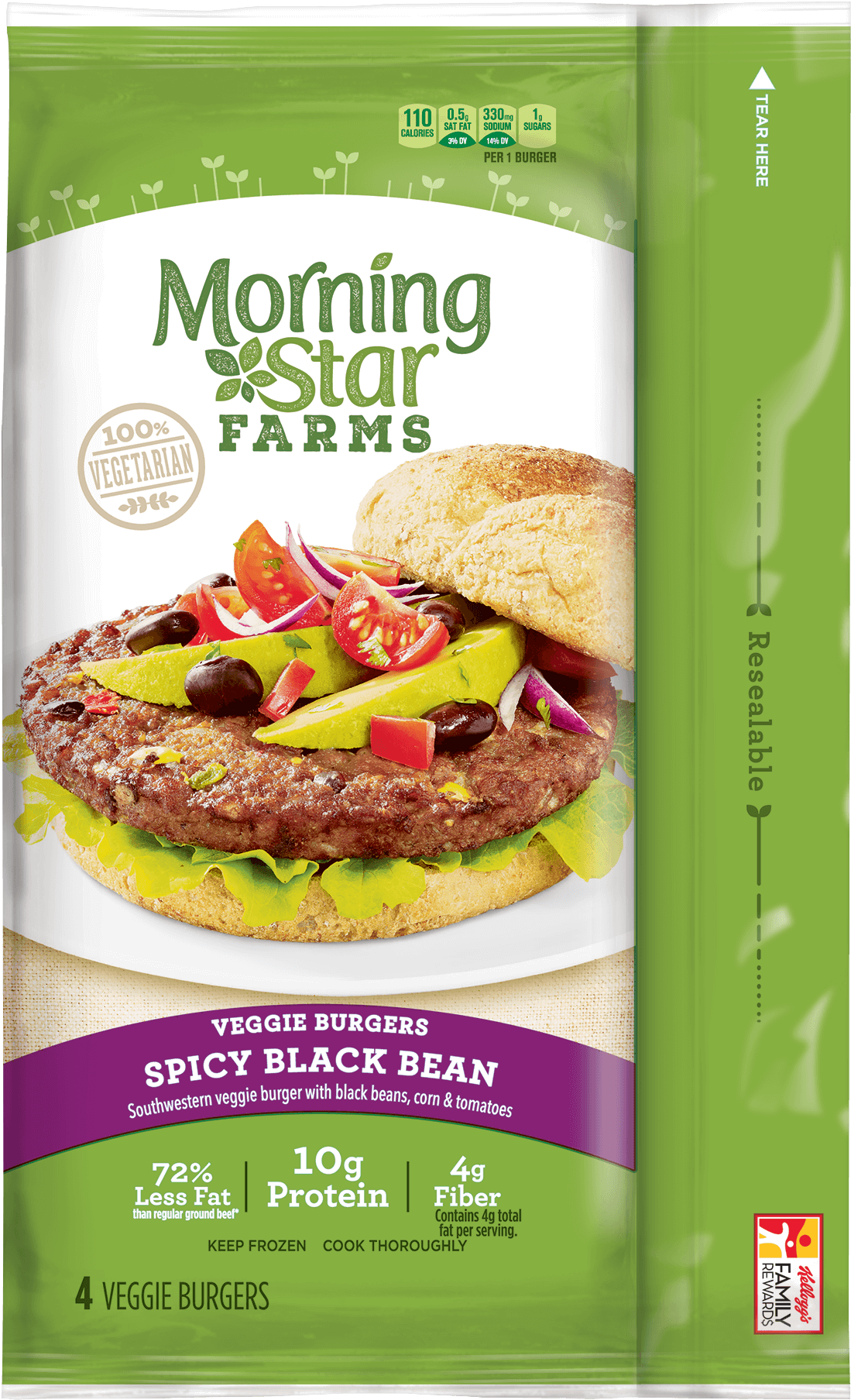 Discover Tasty, Wholesome Veggie Meals And Meatless - Morning Star Black Bean Burgers (1422x2100), Png Download