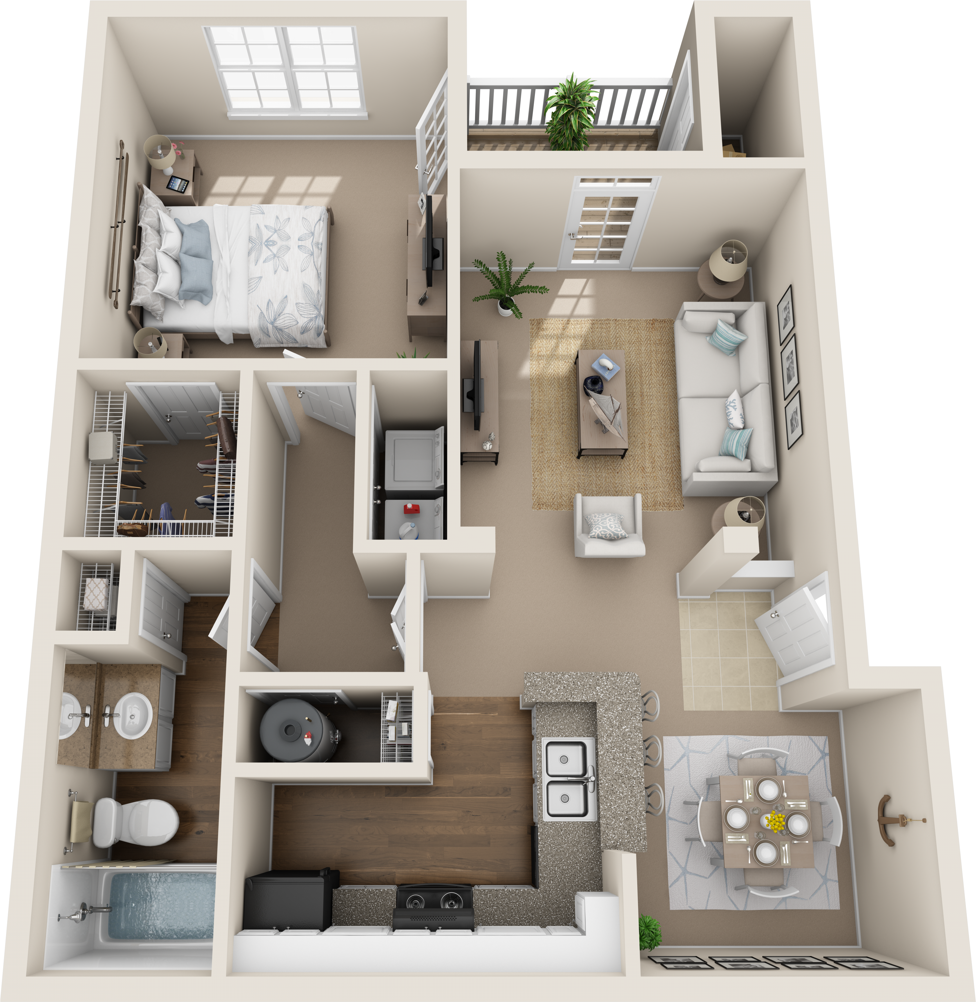Apartment Complex Clipart Rent (3365x3454), Png Download