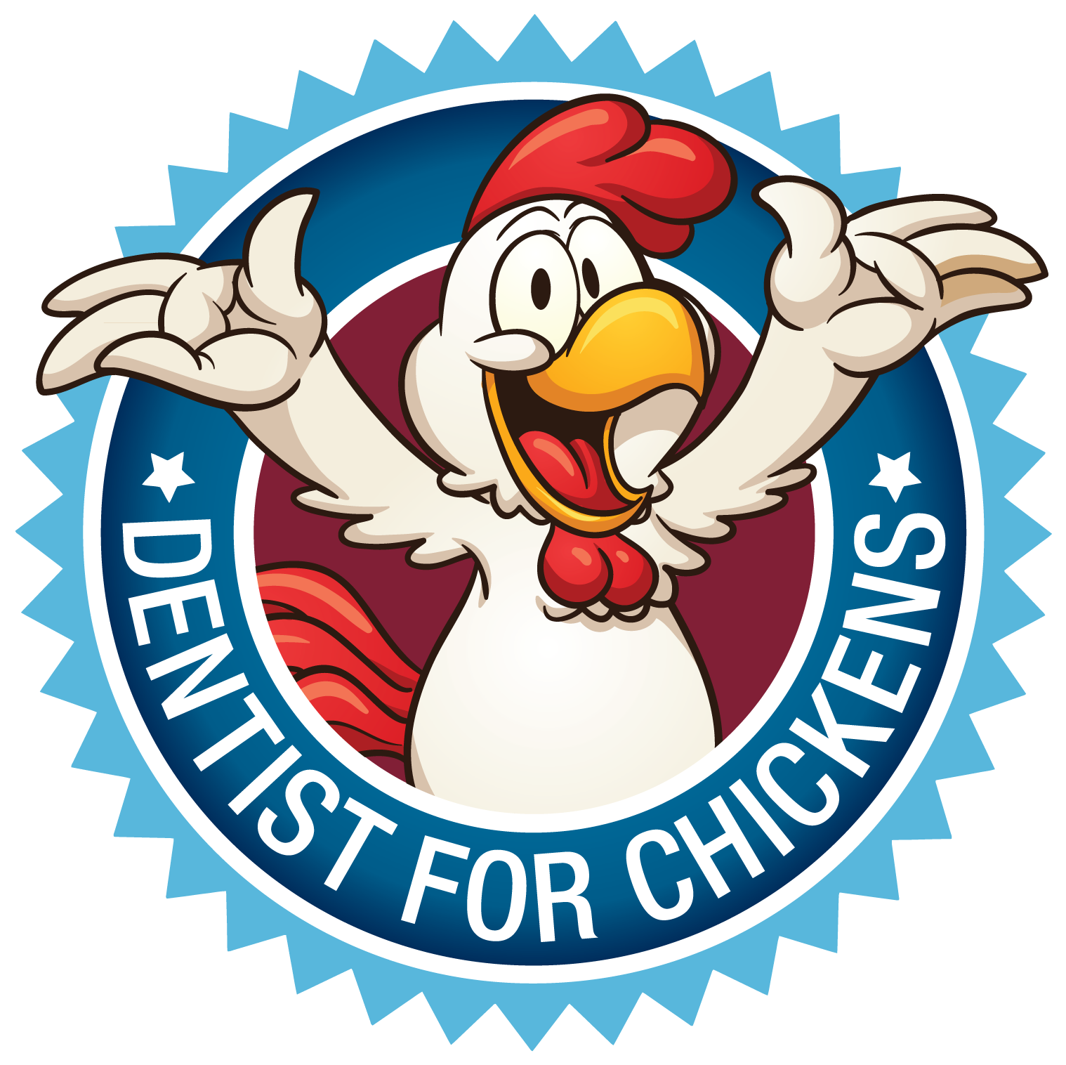 Chicken At The Dentist - Uttaranchal Unani Medical College Haridwar (1518x1516), Png Download