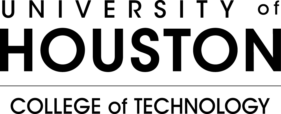 Uh College Of Technology - University Of Houston Logo Black (972x394), Png Download