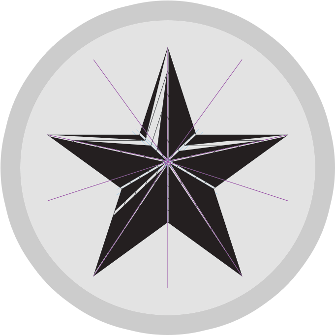 Starting From A Black Star Was Also Part Of The Customer's - Circle (1786x865), Png Download