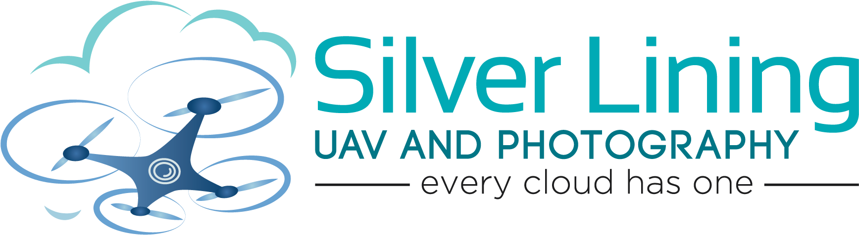 Silverlining Uav And Photography Logo - Graphic Design (1800x541), Png Download
