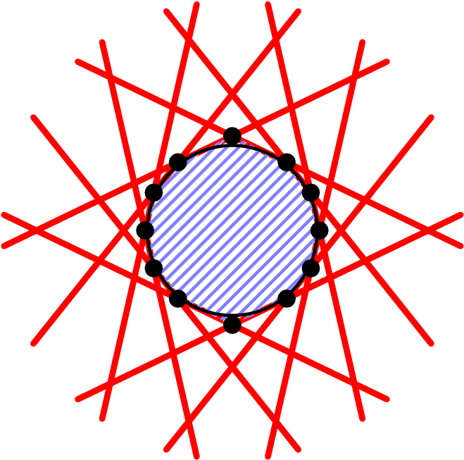One Of The Resulting Dodecagons - Simple Atom (680x674), Png Download