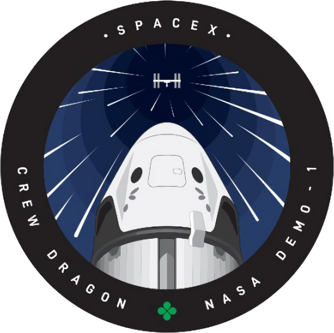 Upscaled Patch With Transparent Background - Spacex Dm 1 (650x649), Png Download