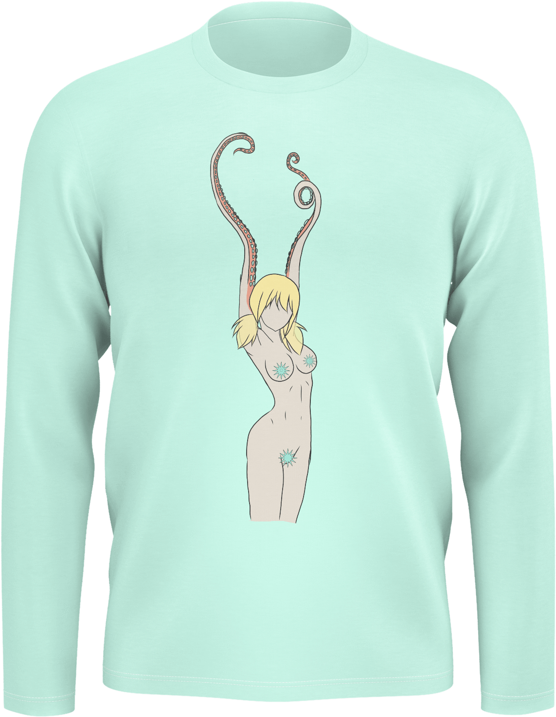 Sea Monster Doll Long Sleeve - Sweatshirt (1600x1600), Png Download