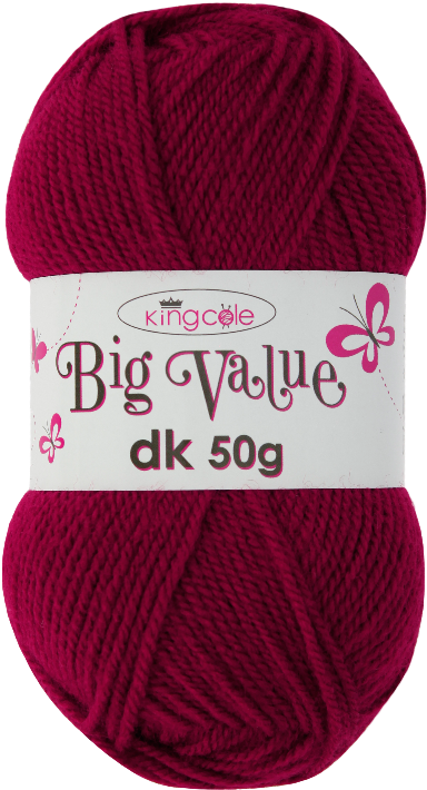 King Cole Big Value Dk And Baby Dk 50g Balls - Wool (674x1000), Png Download