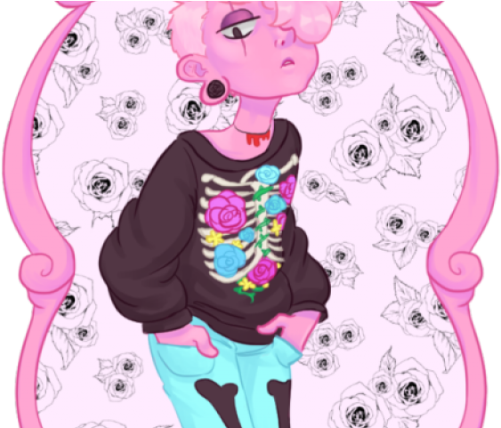 Fangs Clipart Tumblr Transparent - Bubblegum And Marceline Fanart (640x480), Png Download