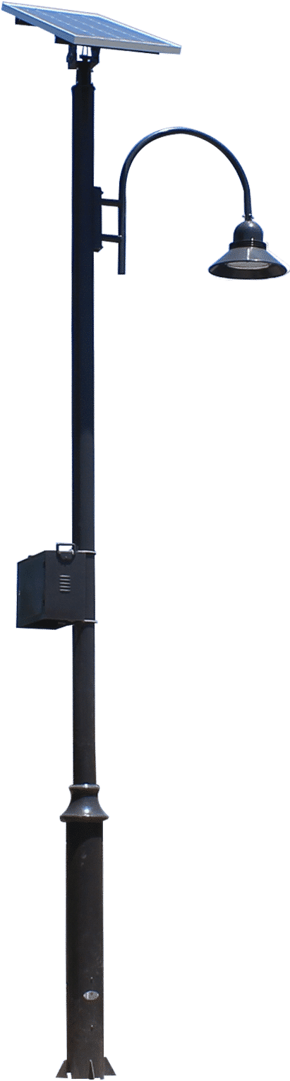 Lumina Solar Street Lighting - Umbrella (411x1538), Png Download