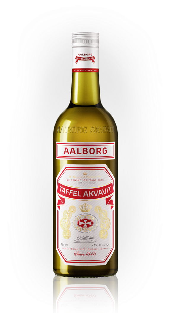Bottles 0004 Allborg-akavit - Aalborg Akvavit (642x1064), Png Download
