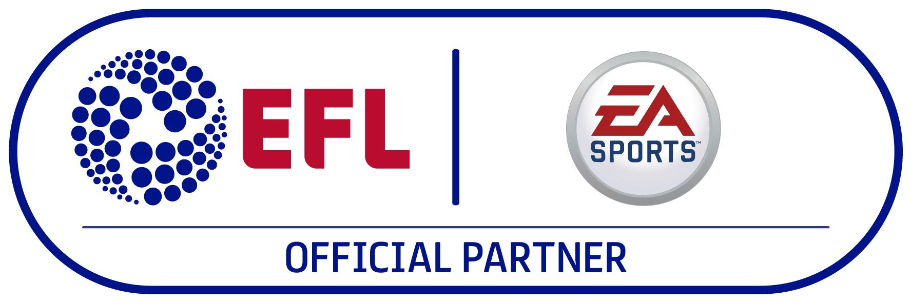 Efl Joint Identity Logo L Ea Sports-partner Rgb - Circle (2085x900), Png Download