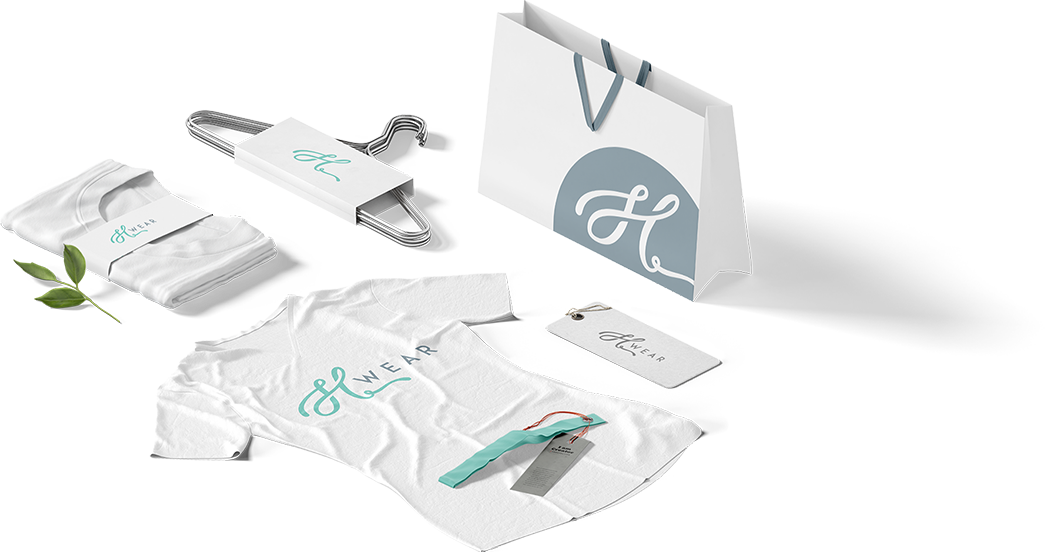 Hwear Brand Design - Sock (1051x552), Png Download