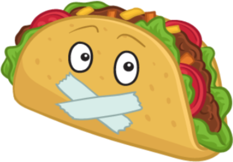 The Wanted Taco Catering - Cartoon Hard Tacos (752x574), Png Download
