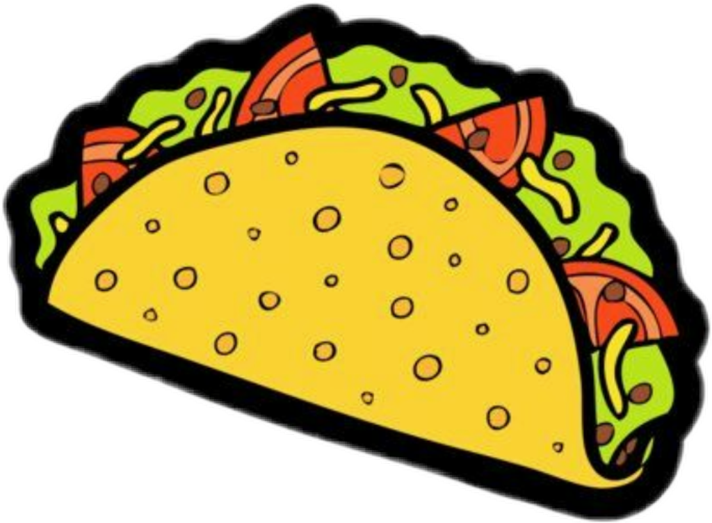Taco Sticker (1024x752), Png Download