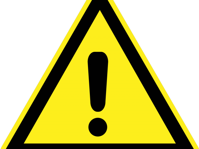Danger Clipart Warning Sign - Traffic Sign (640x480), Png Download