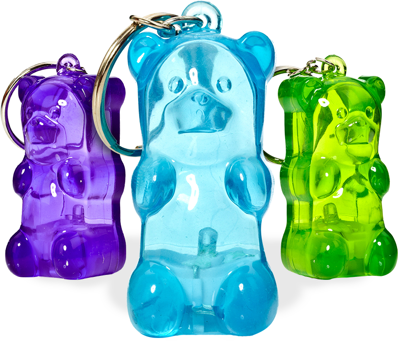 Gummy Goods Gummy Bear Key Chains (800x695), Png Download