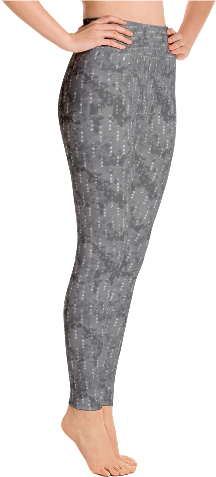 Pinstripe Geo - Yoga Pants (1000x1000), Png Download