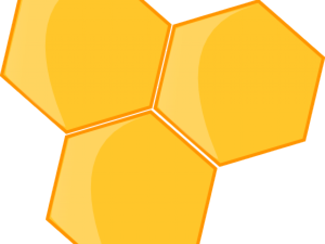 Hexagon Clipart Bee - Bee Clip Art (640x480), Png Download