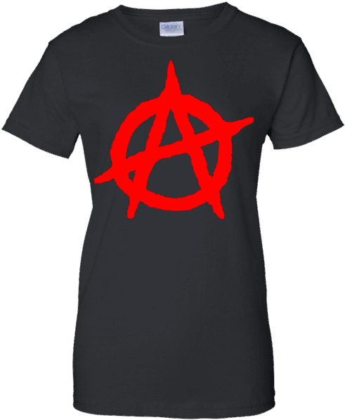 Anarchy Anarchist Symbol Logo Protest Demo T-shirt - T-shirt (600x600), Png Download