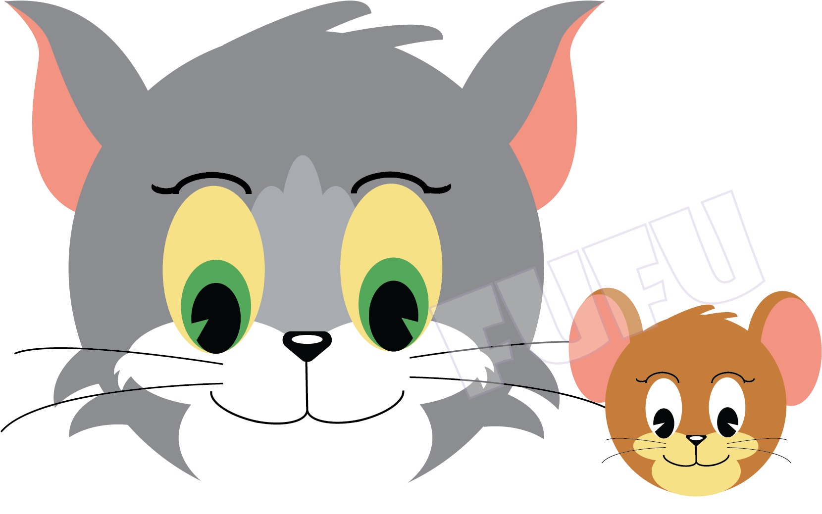 Fufu Tom And Jerry - Cartoon (1659x1090), Png Download