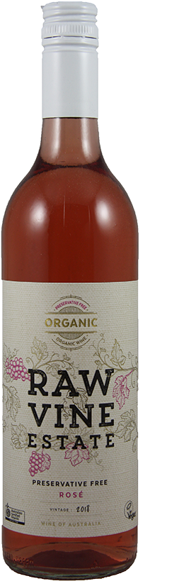 Raw Vine Estate Preservative Free 2018 Rosé - Glass Bottle (1000x900), Png Download