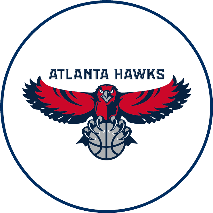 Atlanta Hawks Logo - Atlanta Hawks Logo 1 1 (750x750), Png Download
