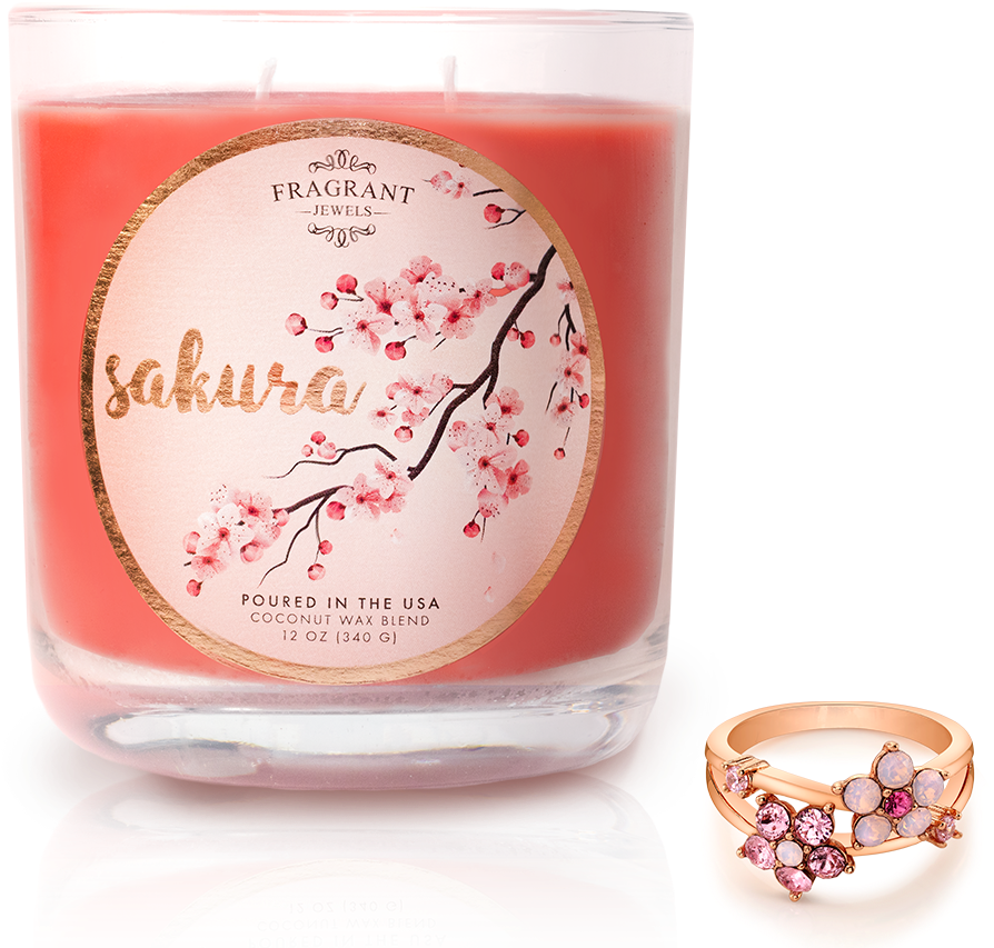 Sakura - Jewel Candle - Engagement Ring (1200x960), Png Download