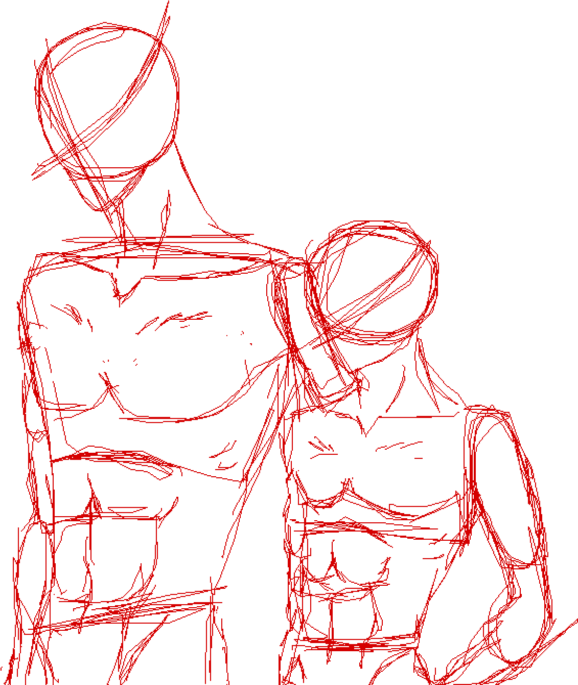 Human Drawing Model Figure - Sketch (1400x1400), Png Download