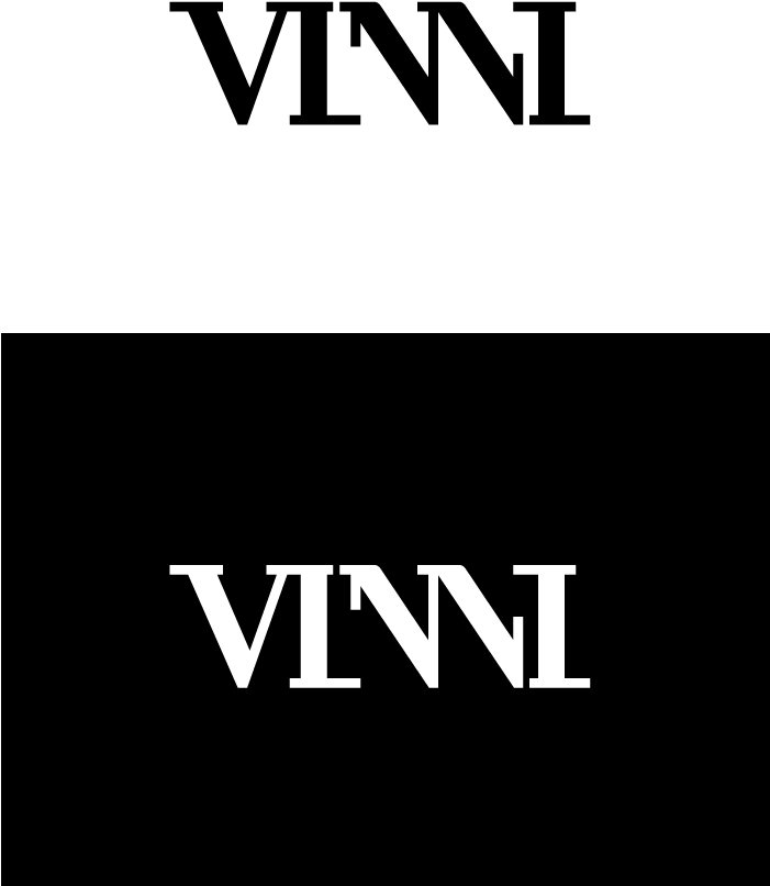 Vinni Logo, Positive And Negative - Vinni (700x1006), Png Download
