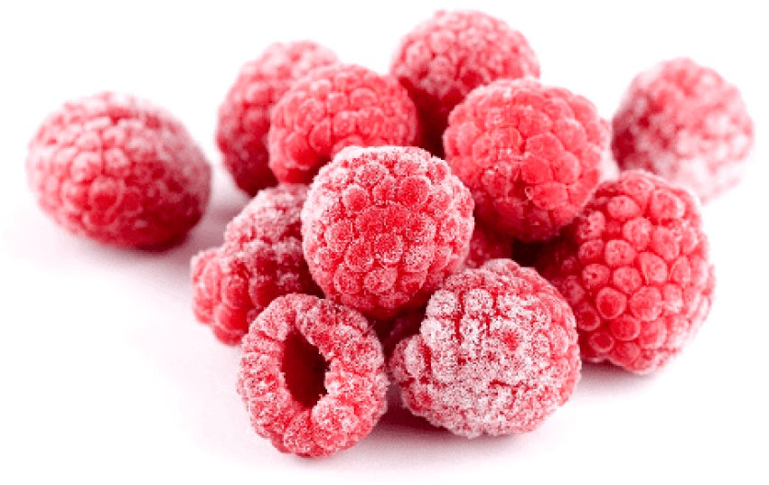 Free Png Download Frozen Raspberries Png Images Background - Frozen Raspberries Png (850x543), Png Download