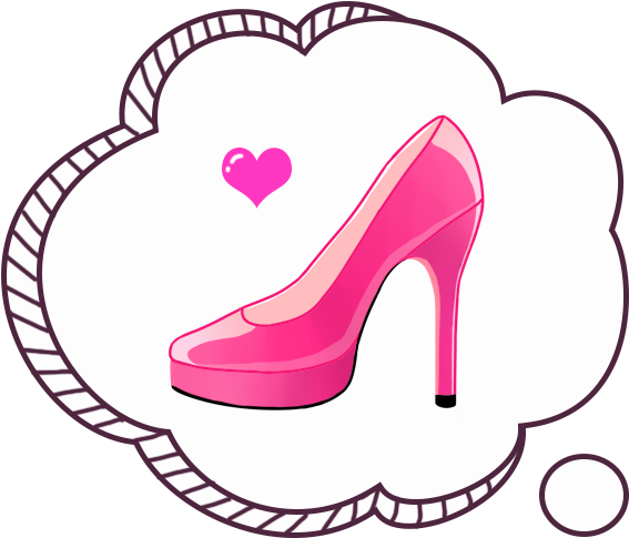 Heels Clipart Chanel - Speech Balloon (640x640), Png Download