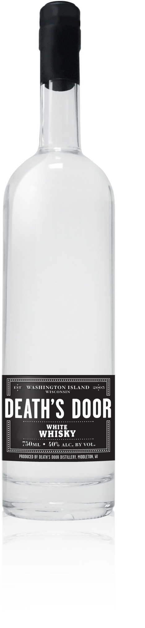 Alcohol Bottle Png - Death's Door Spirits Whiskey (1011x2166), Png Download