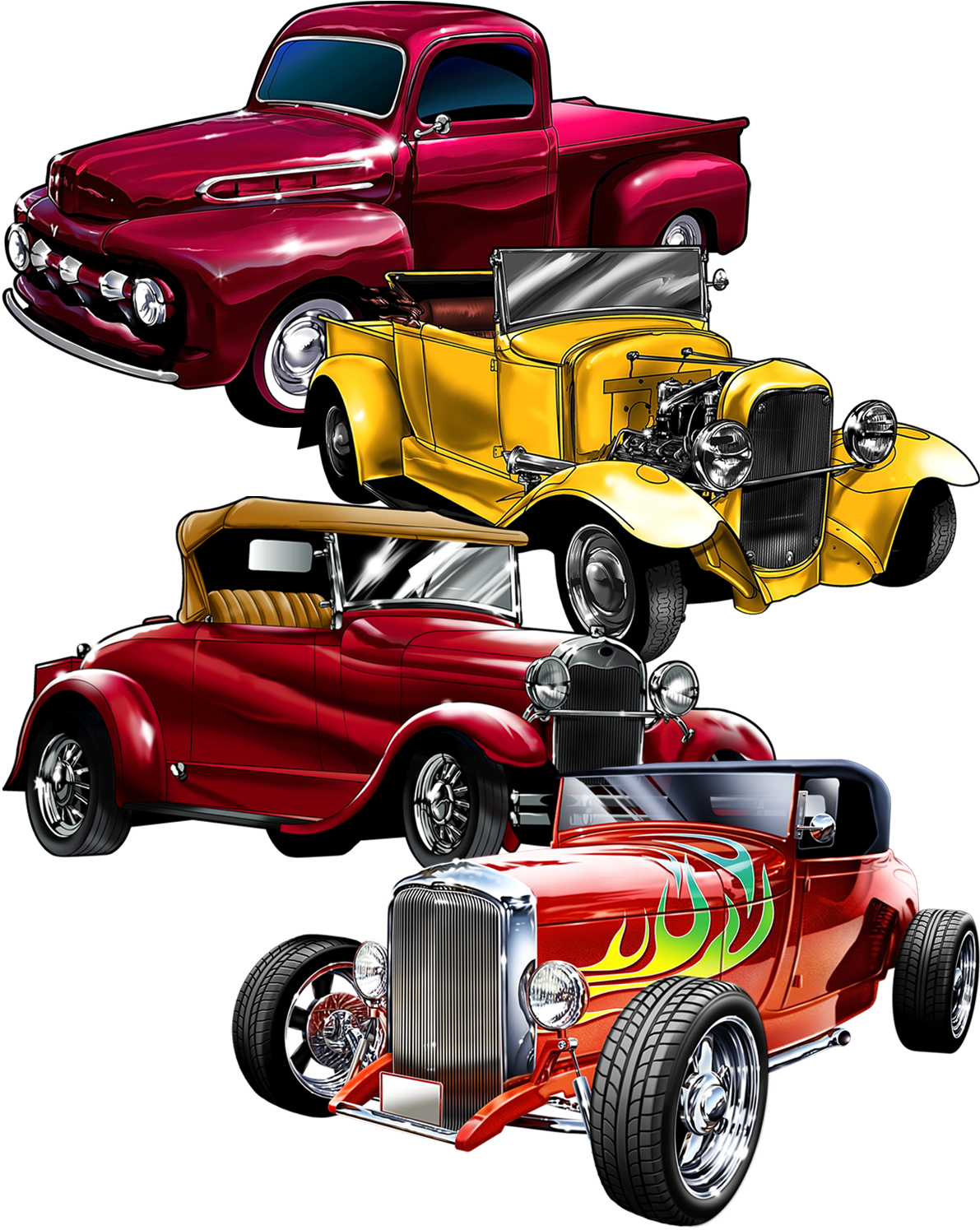 Great Dane Graphics Offers New Vintage Car Designs (1200x1500), Png Download