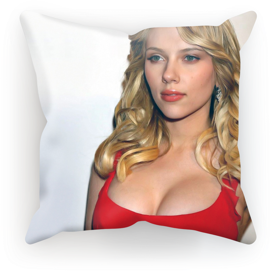 Scarlett Johansson ﻿sublimation Cushion Cover - World Most Beautiful Womens (1024x1024), Png Download