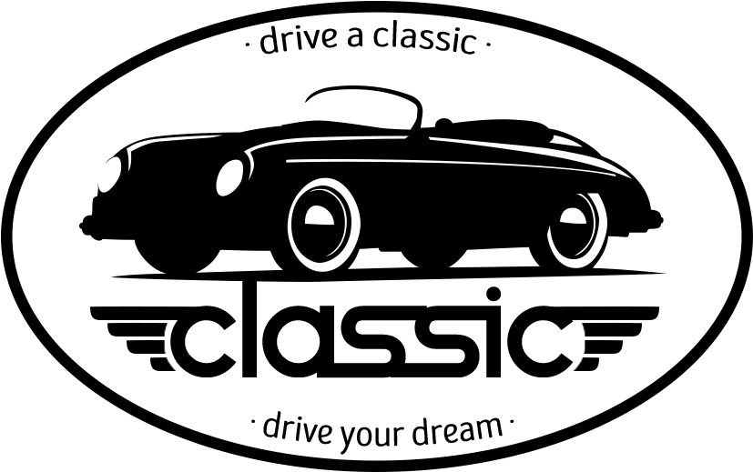 Drive A Classic Car Inspiration - Classic Car Logo Design (851x557), Png Download