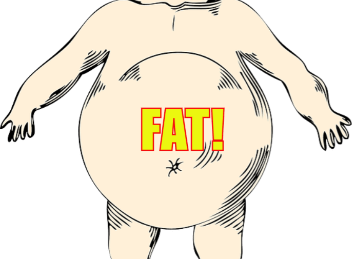 Lose Fat Gain Muscle Diet The Right Way - Obesity (692x505), Png Download