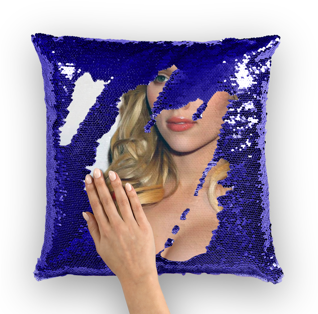 Scarlett Johansson ﻿sequin Cushion Cover - Cushion (1024x1024), Png Download