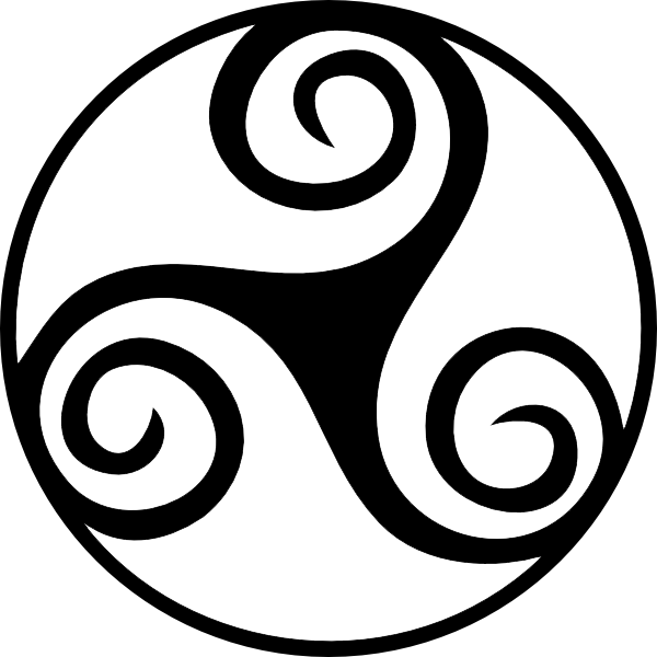 Celtic Art - Celtic Triskelion (600x600), Png Download